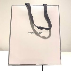 Tom Ford Gray Silver Gift Bag NEW